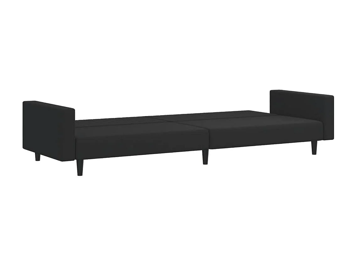 Ensemble de canapés 2 pcs noir velours FR15440