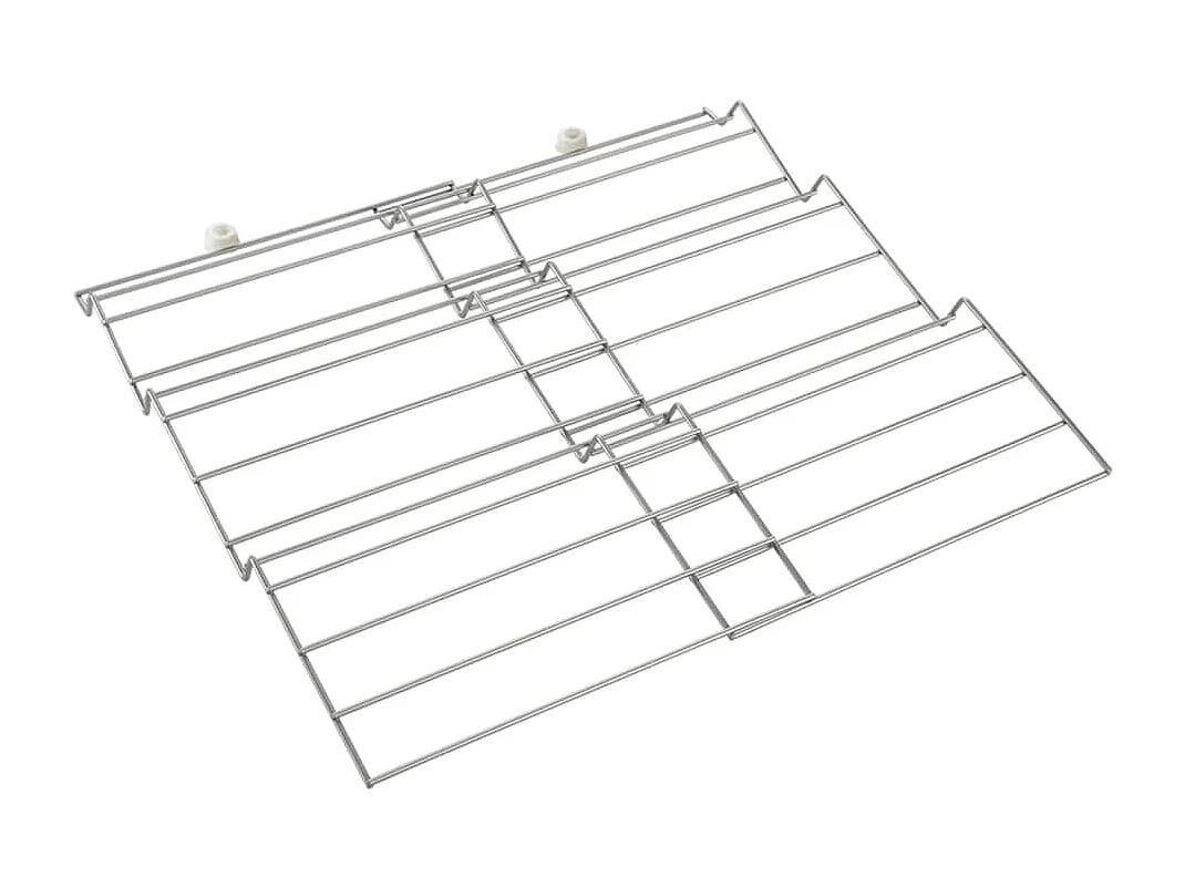 Kruidenrekjes X-Pand 2 st 4-laags uitschuifbaar zilverkleurig BE533114
