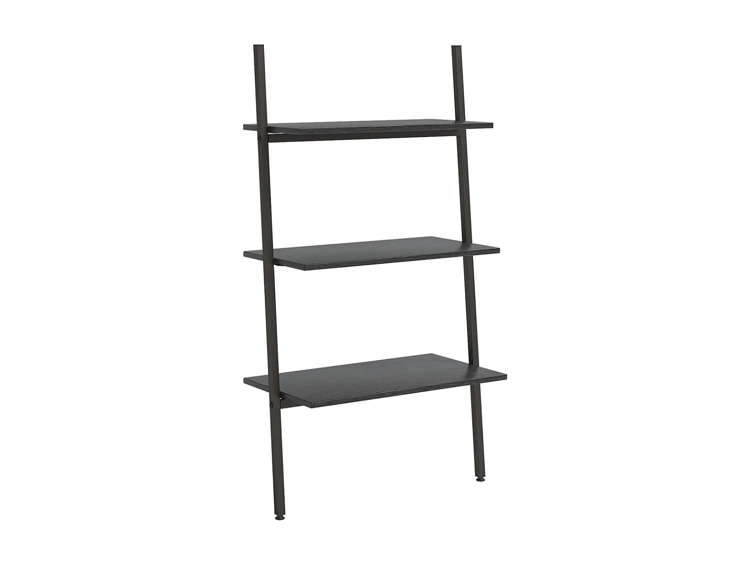 Estantería inclinada de 3 baldas negro 64x34x116 cm ES925157