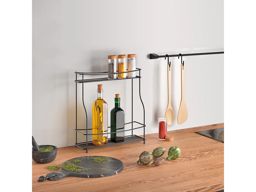 Kruidenrek 2-laags Basalmico zwart BE709731