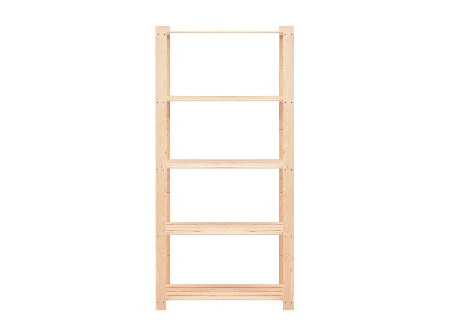 Lot de 2 Étagères de stockage 5 niveaux 80x38x170 cm Pin 250 kg FR22798