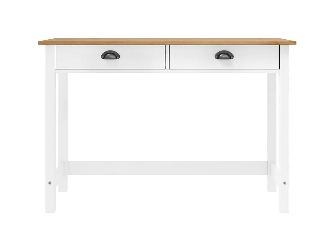 Mesa consola Hill c/ 2 gavetas 110x45x74 cm pinho maciço PT259116