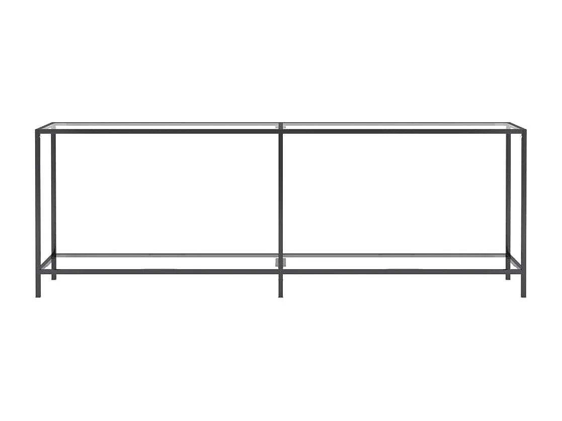 Table console Transparent 220x35x75,5 cm Verre trempé FR24898