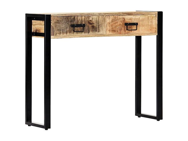 Table console 90 x 30 x 75 cm Bois de manguier massif FR51522
