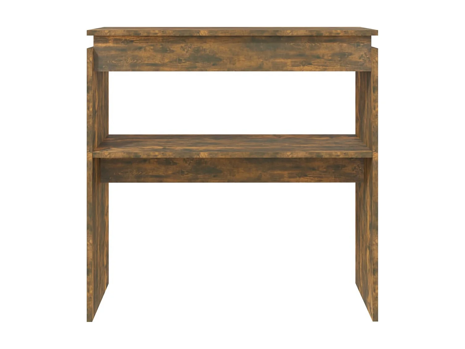 Table console Chêne fumé 80x30x80 cm Bois d'ingénierie FR80332