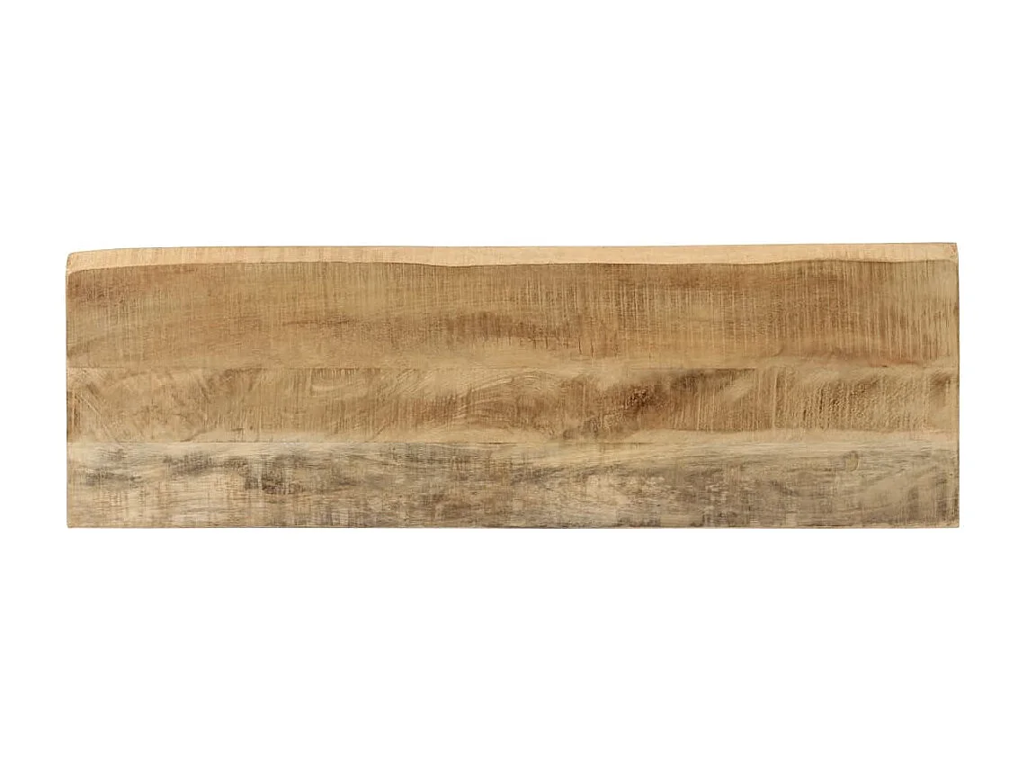 Mesa consola con borde natural madera mango maciza 105x33x76 cm ES971212