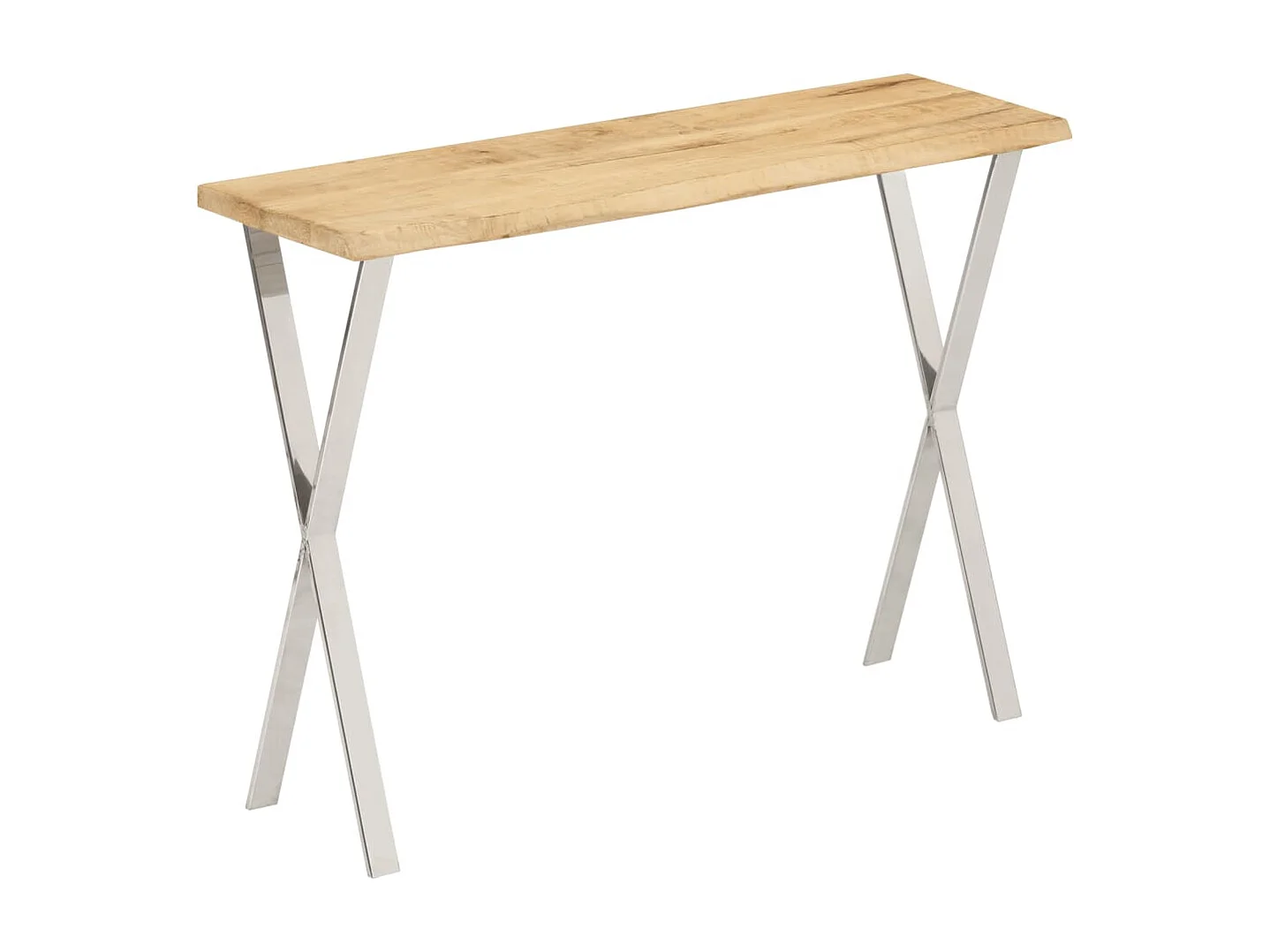 Table console à live edge 105x33x76 cm bois de manguier massif FR40819