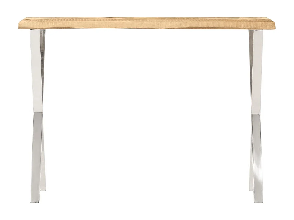 Table console à live edge 105x33x76 cm bois de manguier massif FR40819