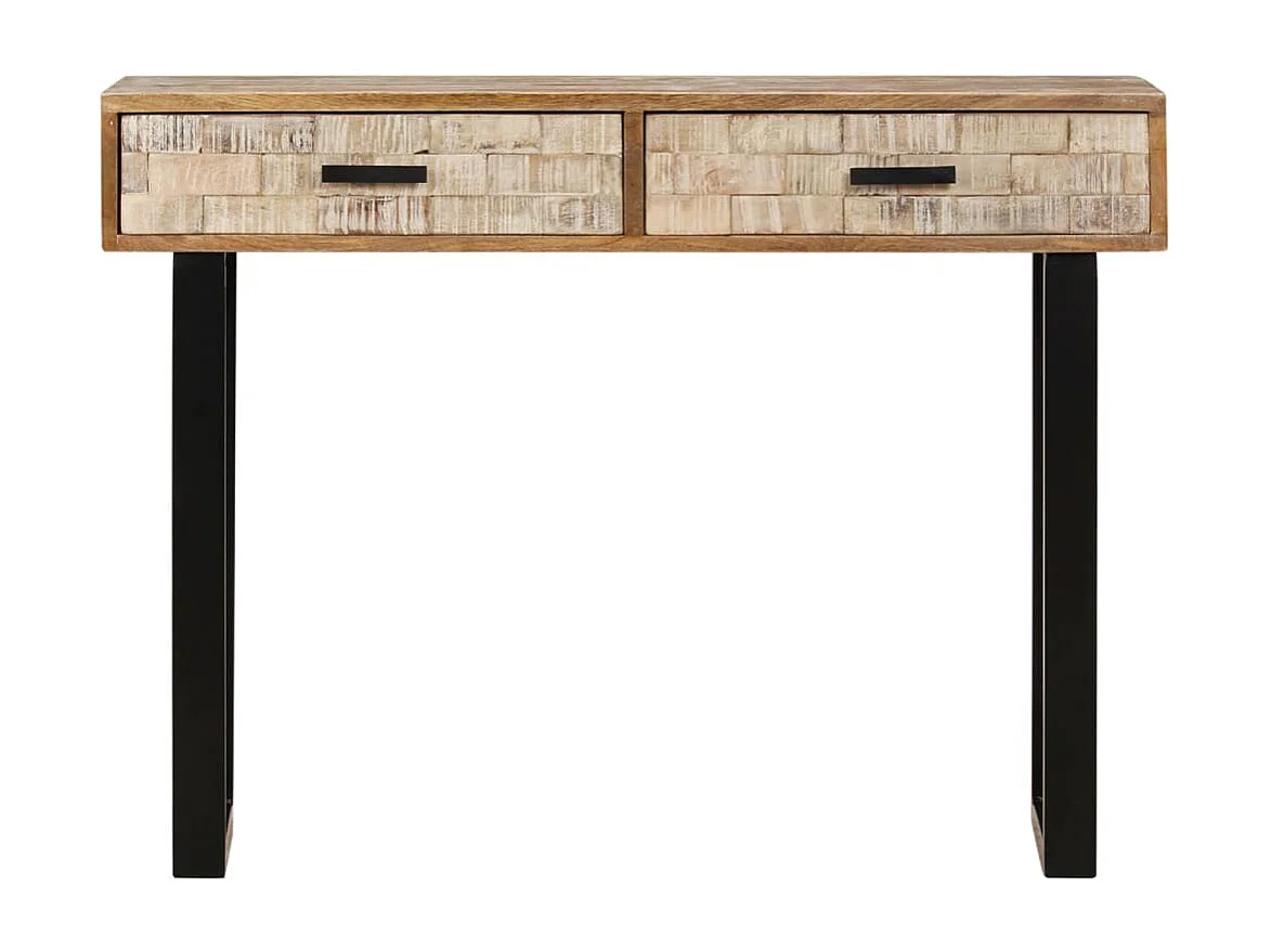 Mesa consola de madera maciza de mango 100x30x75 cm ES354332