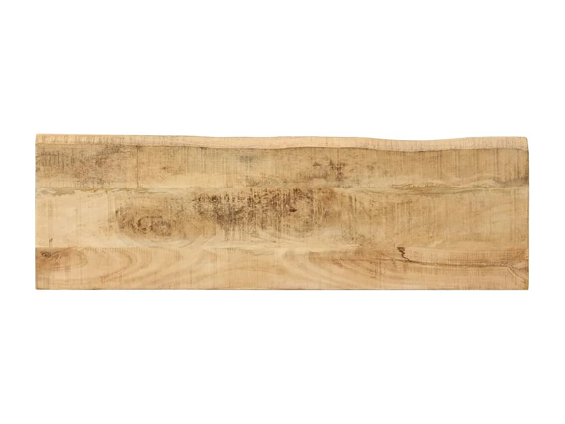 Mesa consola con borde natural madera mango maciza 105x33x76 cm ES895149