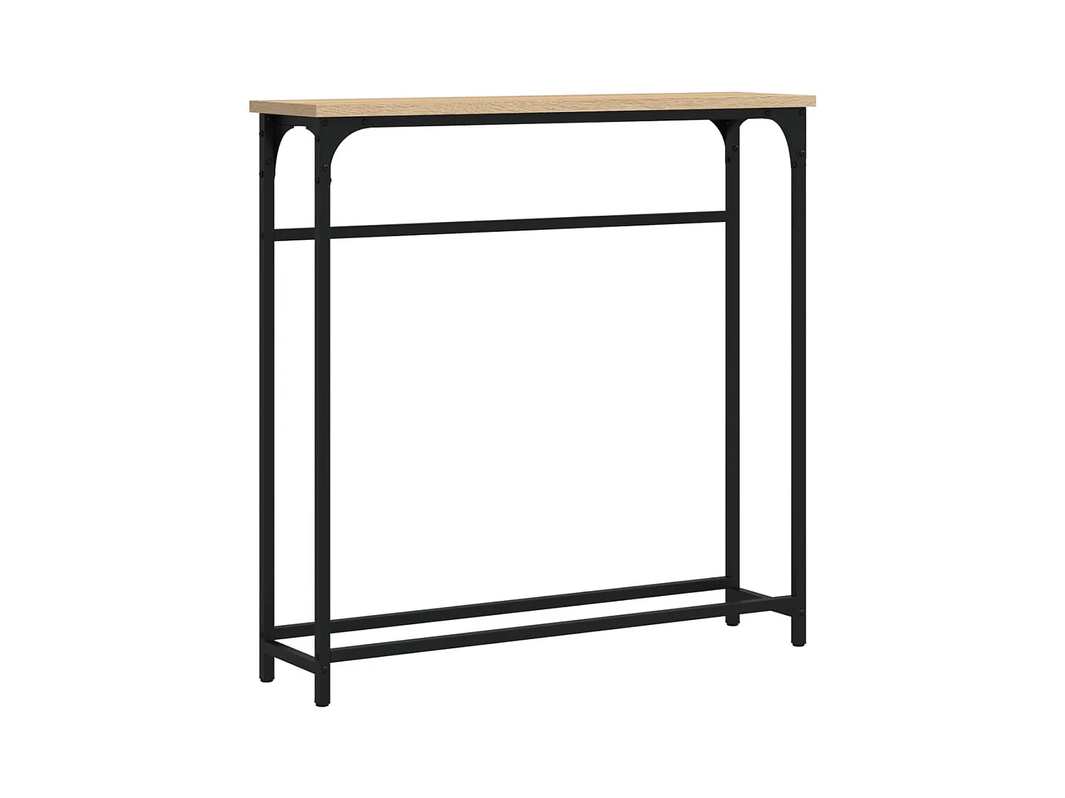 Table console chêne sonoma 75x19,5x75 cm bois d'ingénierie FR84922