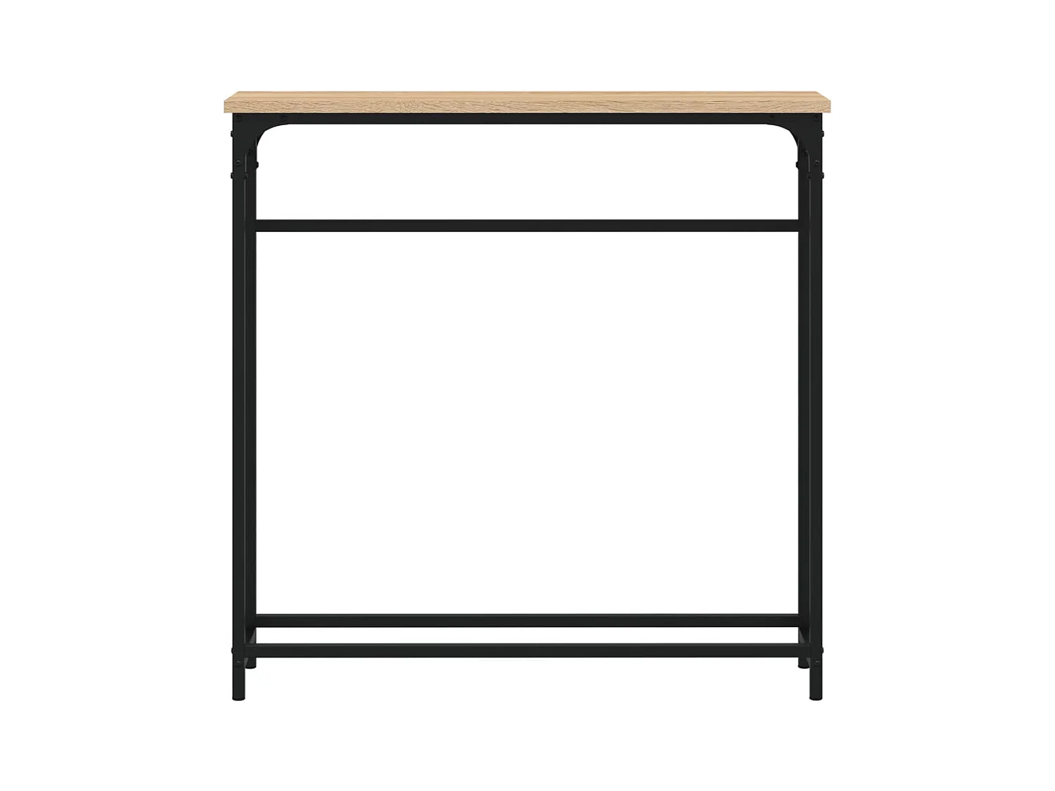 Table console chêne sonoma 75x19,5x75 cm bois d'ingénierie FR84922