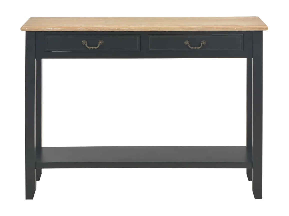Mesa consola 110x35x80 cm madeira preto PT126159