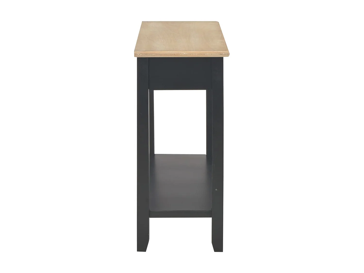 Table console Noir 110x35x80 cm Bois FR83857