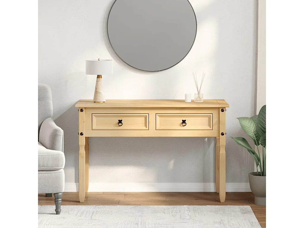 Table console Corona 115x46x73 cm bois de pin massif FR20215