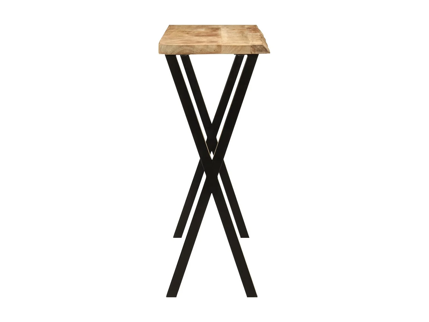 Table console à live edge 105x33x76 cm bois de manguier massif FR13796