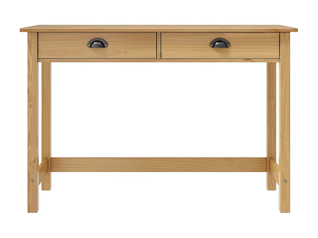 Table console Hill Range avec 2 tiroirs 110x45x74 cm Pin solide FR60291