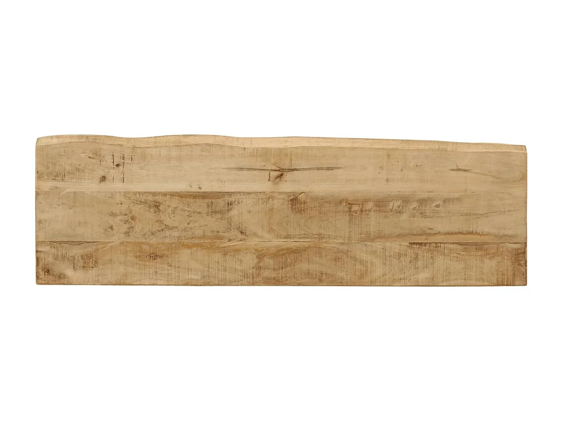 Mesa consola con borde natural madera mango maciza 105x33x76 cm ES752132