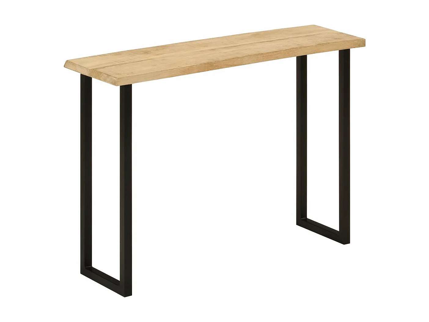 Table console à live edge 105x33x76 cm bois de manguier massif FR89982