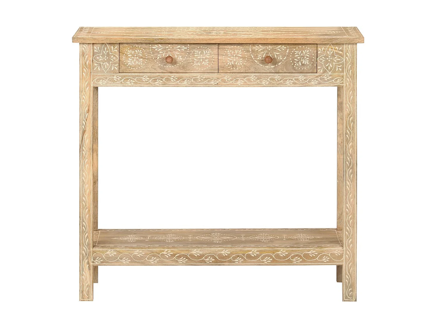 Table console 80x35x74 cm Bois de manguier massif FR77598