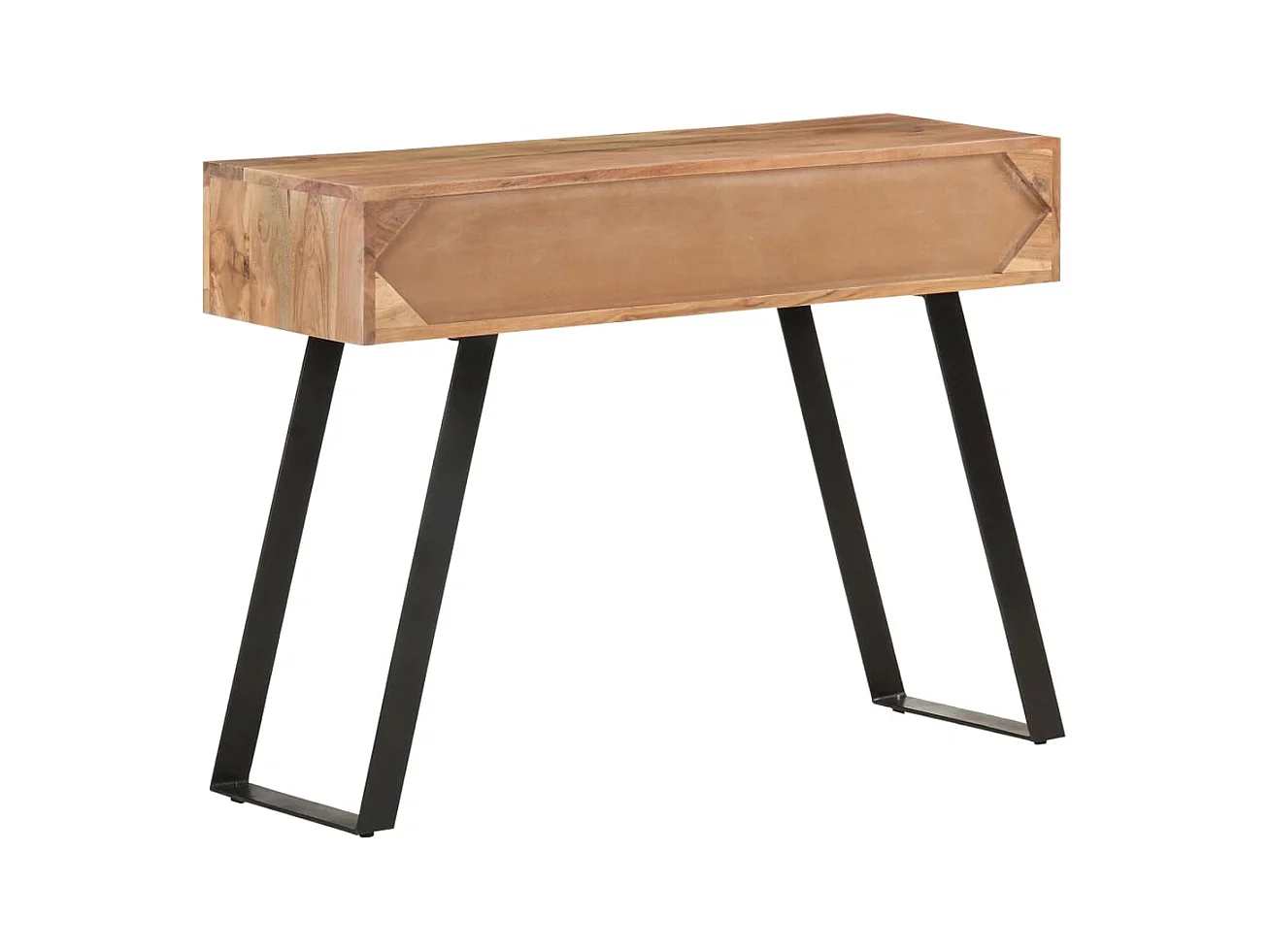 Table console 100x35x76 cm Bois d'acacia avec bord naturel FR68468