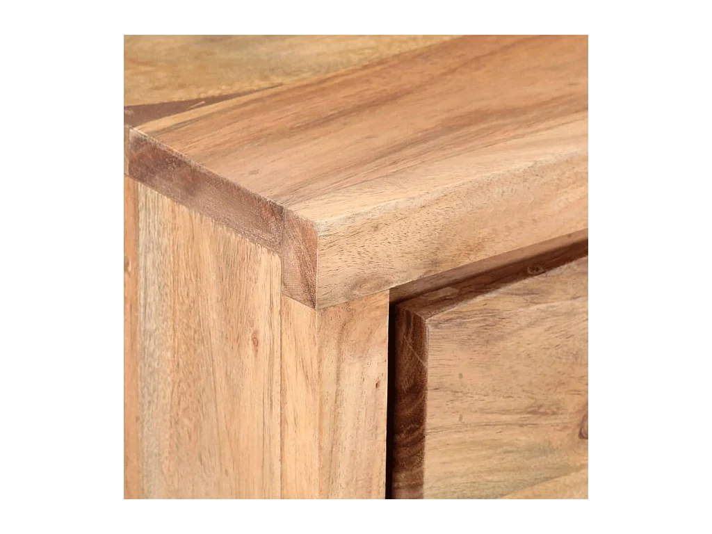 Table console 100x35x76 cm Bois d'acacia avec bord naturel FR68468