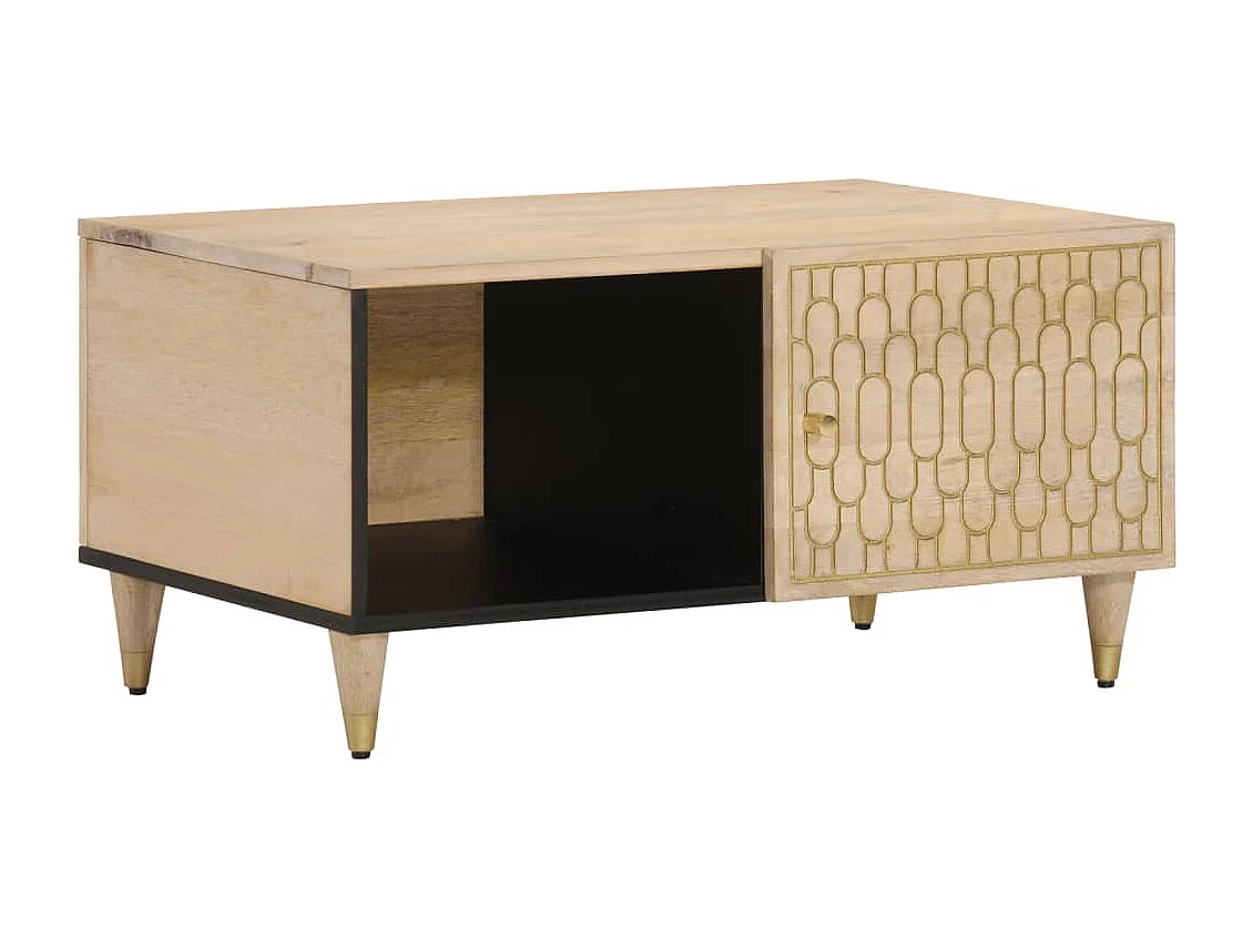 Mesa de centro 80x50x40 cm madeira de mangueira maciça PT791567
