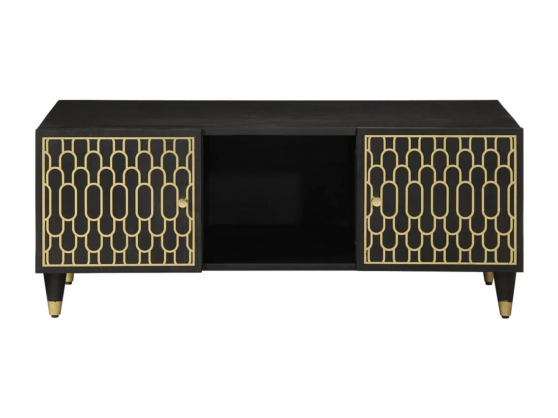 Mesa de centro de madera maciza mango 100x54x40 cm ES119692