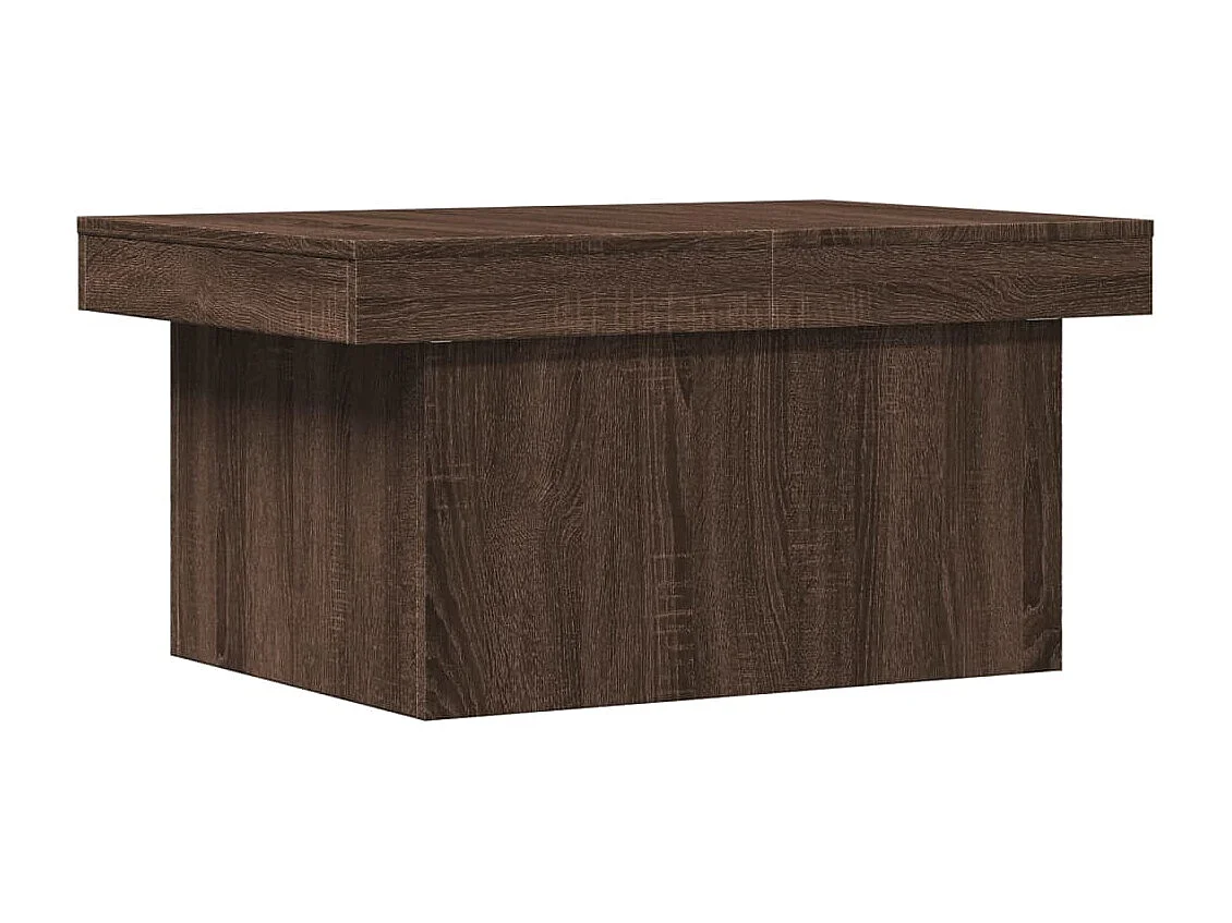 Table basse chêne marron 100x55x40 cm bois d'ingénierie FR98357