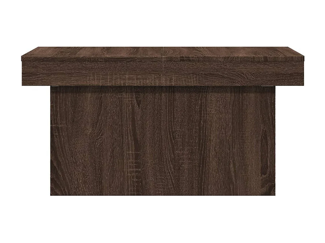 Table basse chêne marron 100x55x40 cm bois d'ingénierie FR98357