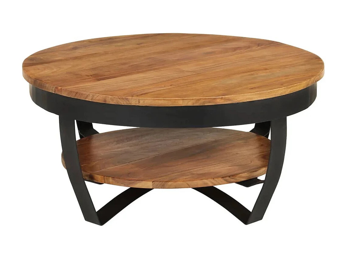 Table basse 65x65x32 cm Bois d'acacia solide FR64340