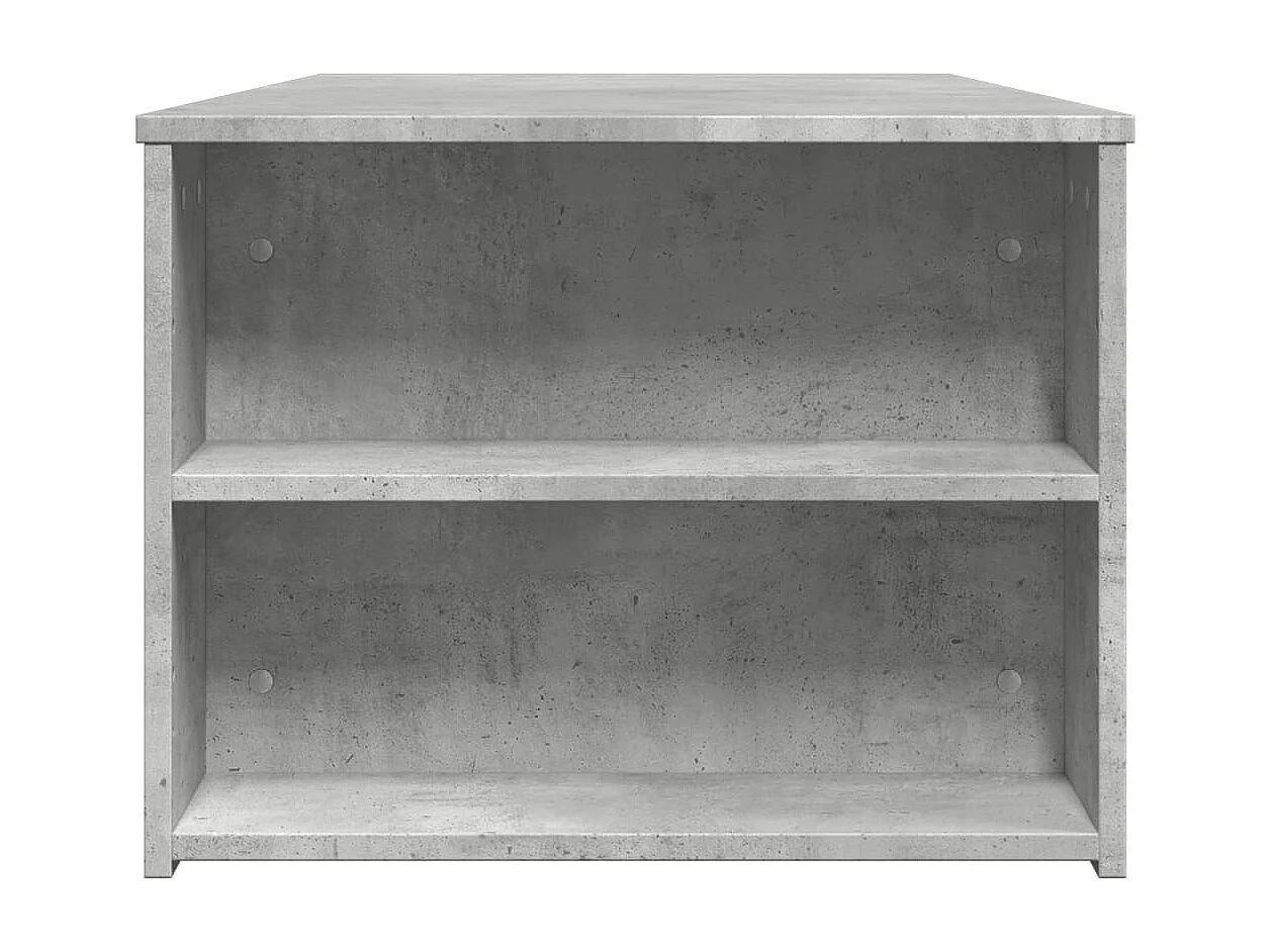 Mesa de centro madera de ingeniería gris hormigón 102x55x42 cm ES113667
