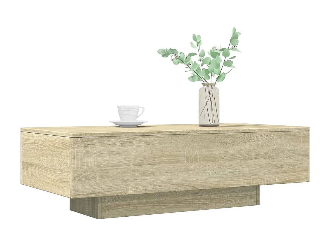 Salontafel 100x49,5x31 cm bewerkt hout sonoma eikenkleurig BE535876