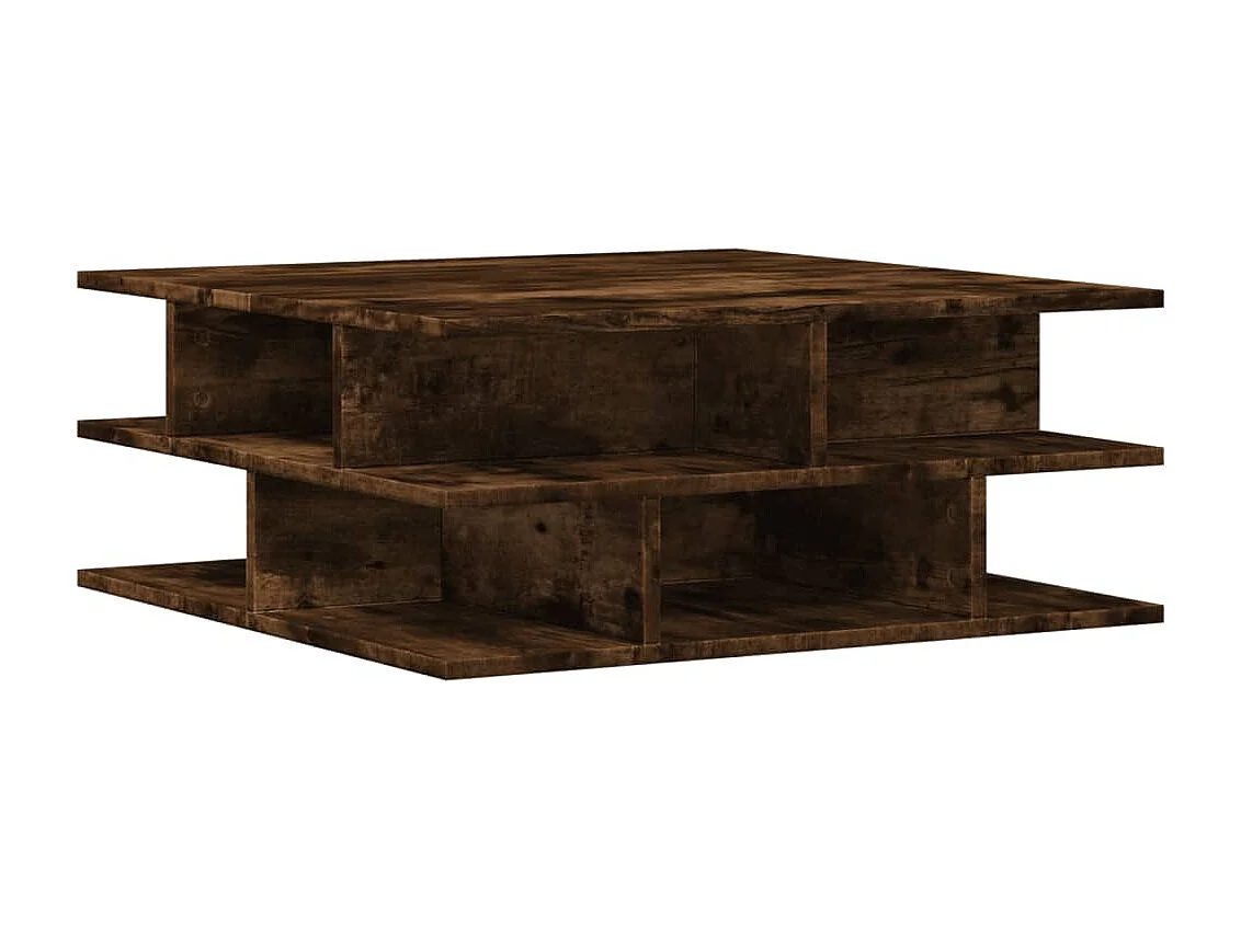 Mesa de centro 70x70x29 cm derivados de madeira carvalho fumado PT309064