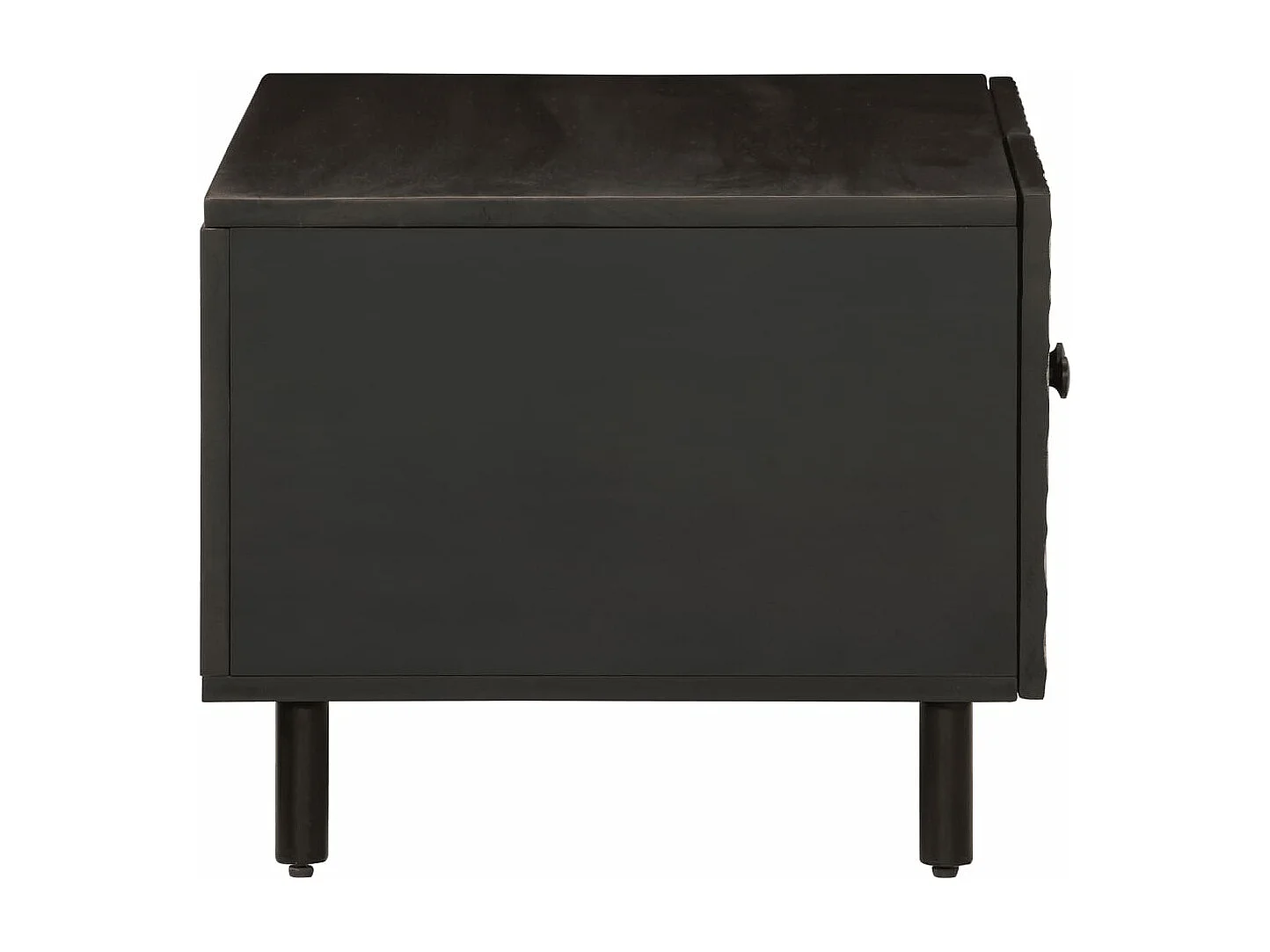 Mesa de centro 80x50x40 cm madeira de mangueira maciça preto PT312017