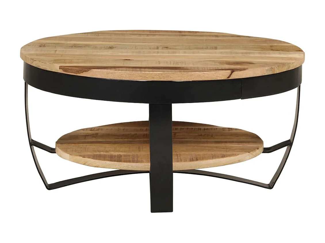 Salontafel 65x32 cm massief ruw mangohout BE607595