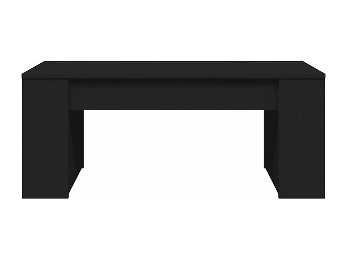 Mesa de centro 102x55x42 cm derivados de madeira preto PT499122