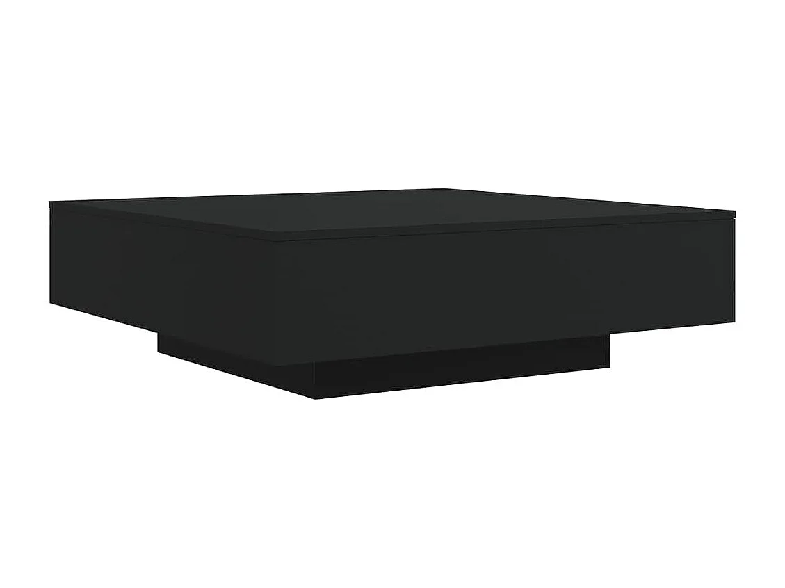 Mesa de centro com luzes LED 100x100x31 cm preto PT535068