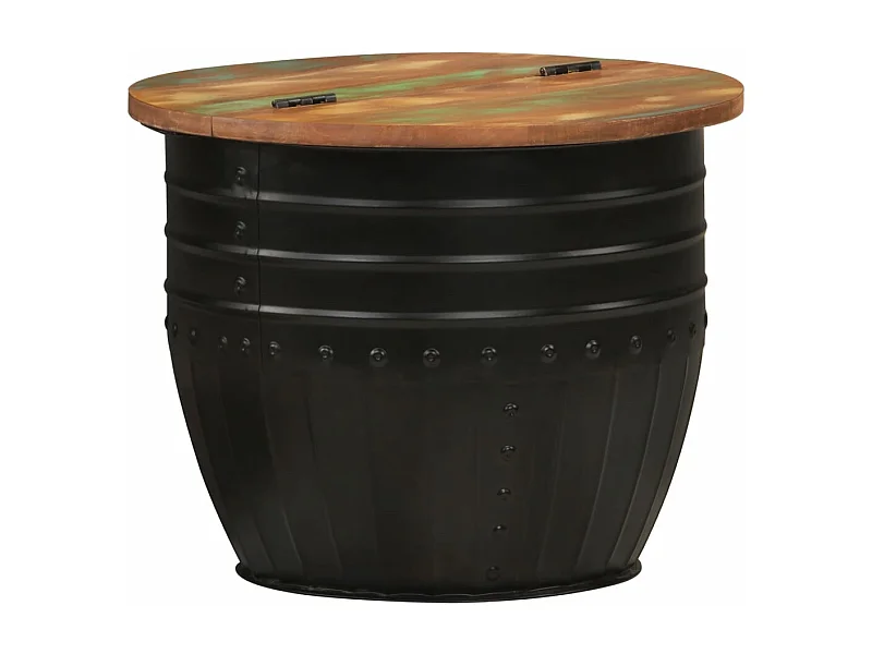 Mesa de centro de madera maciza reciclada 50x39,5 cm ES119737