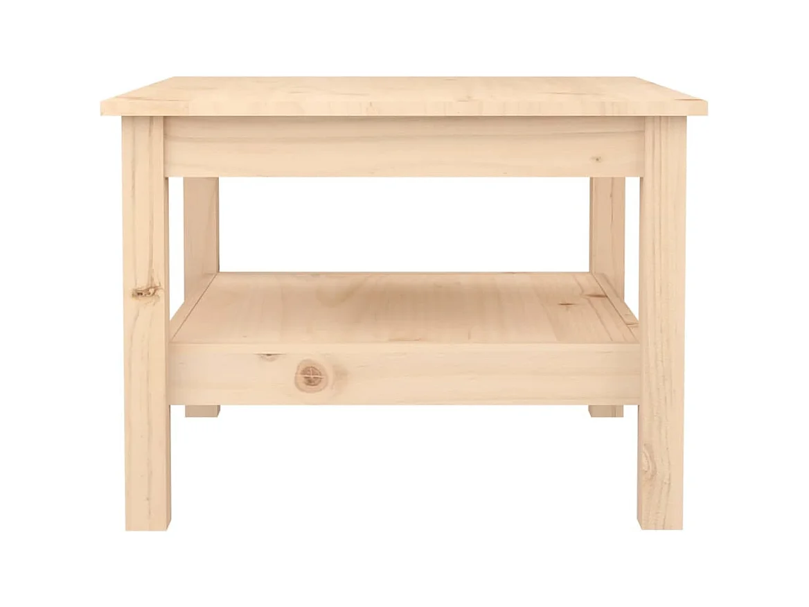 Table basse 55x55x40 cm Bois massif de pin FR74822