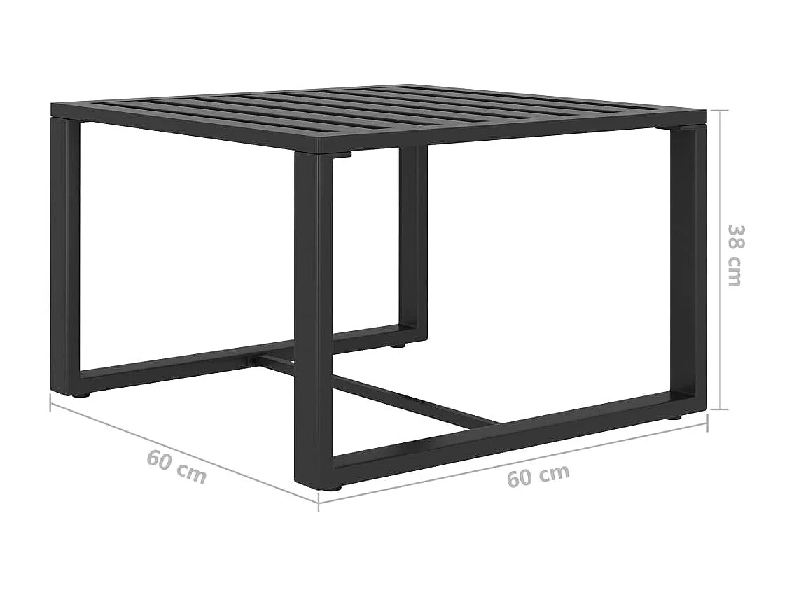 Table basse Aluminium Anthracite FR25302