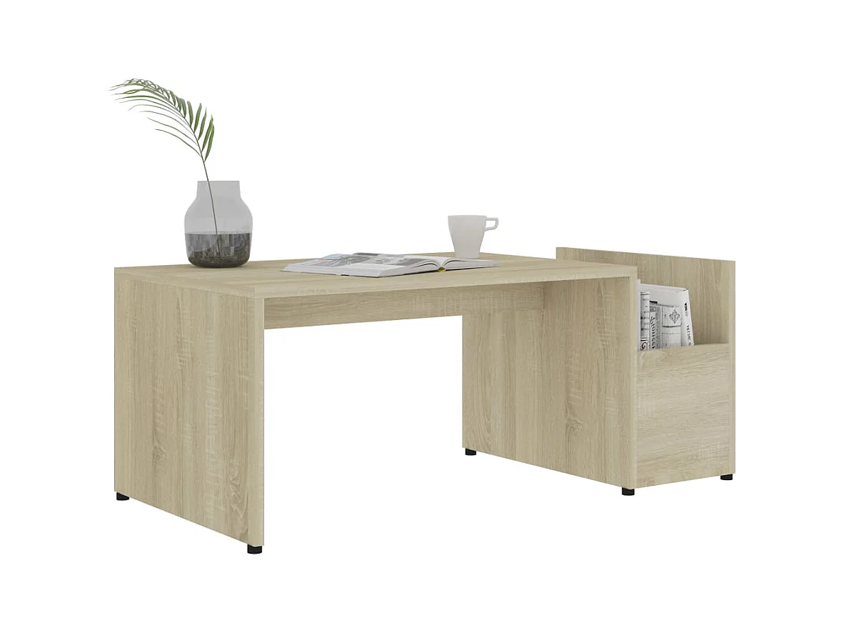 Table basse Chêne sonoma 90x45x35 cm bois d’ingénierie FR43468