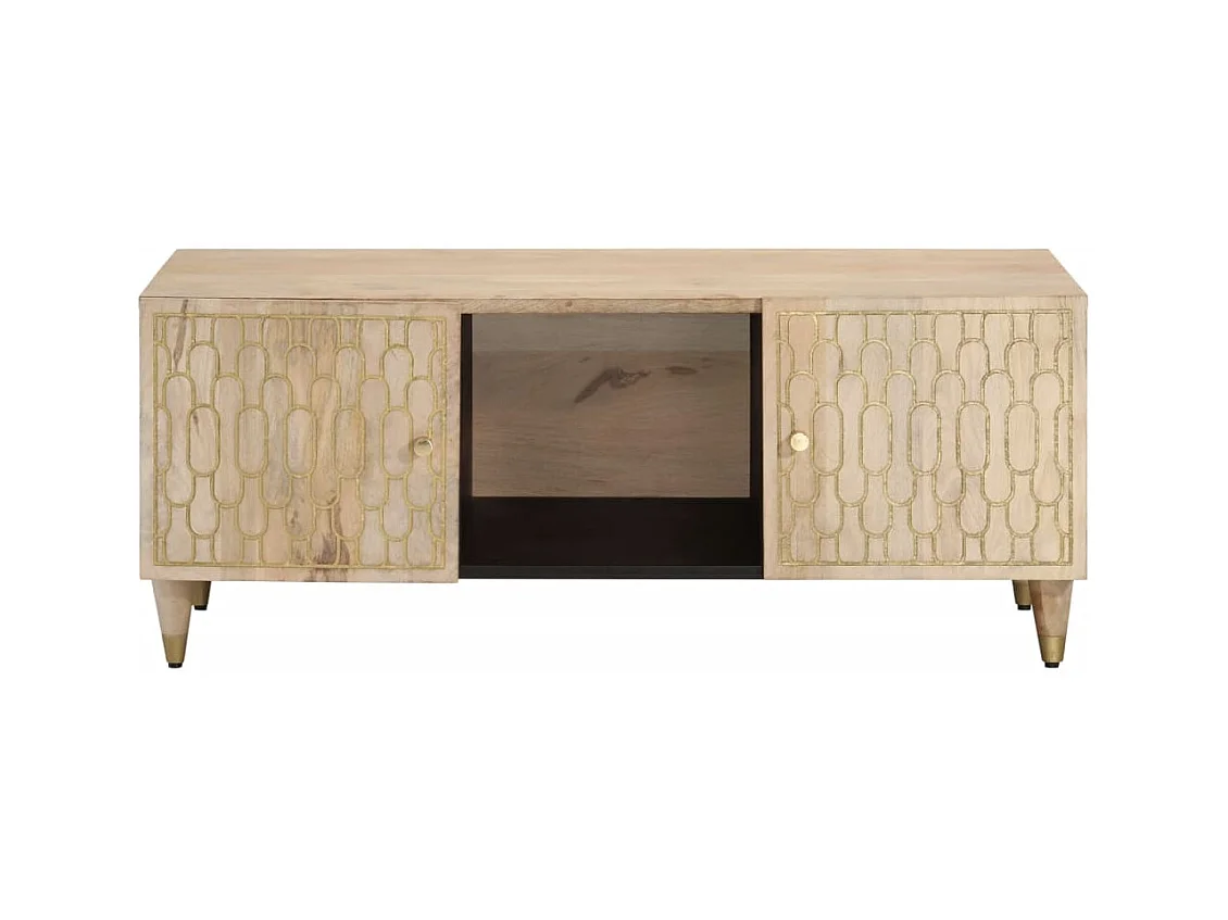Table basse 100x54x40 cm bois de manguier massif FR74194