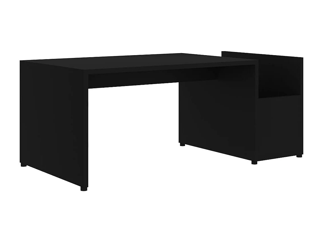 Table basse Noir 90x45x35 cm bois d’ingénierie FR77633