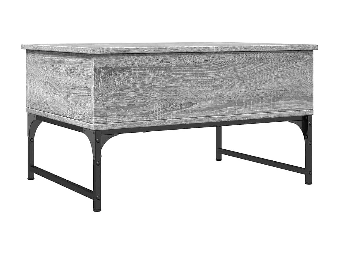 Salontafel 70x50x40 cm bewerkt hout en metaal grijs sonoma BE583055