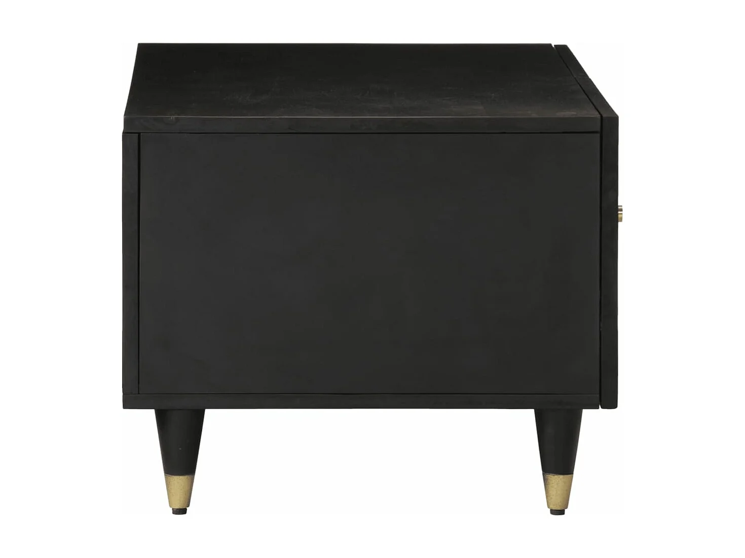 Mesa de centro de madera maciza de mango 80x50x40 cm ES891327