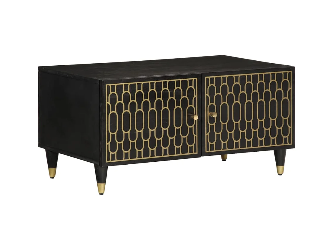 Table basse 80x50x40 cm bois de manguier massif FR55141