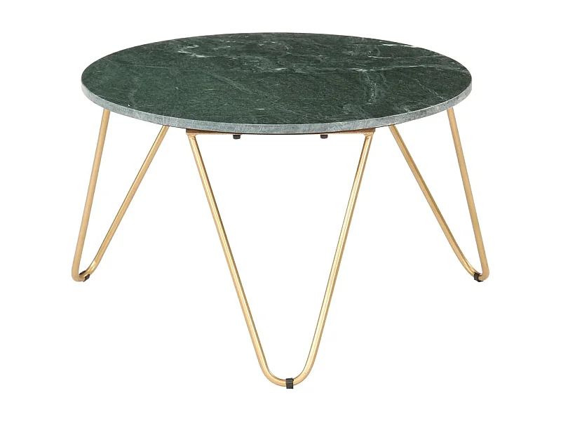 Salontafel 65x65x42 cm echt steen met marmeren textuur groen BE455789