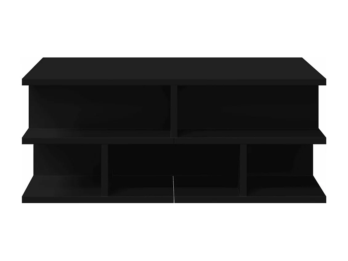 Mesa de centro madera de ingeniería negro 70x70x29 cm ES862640