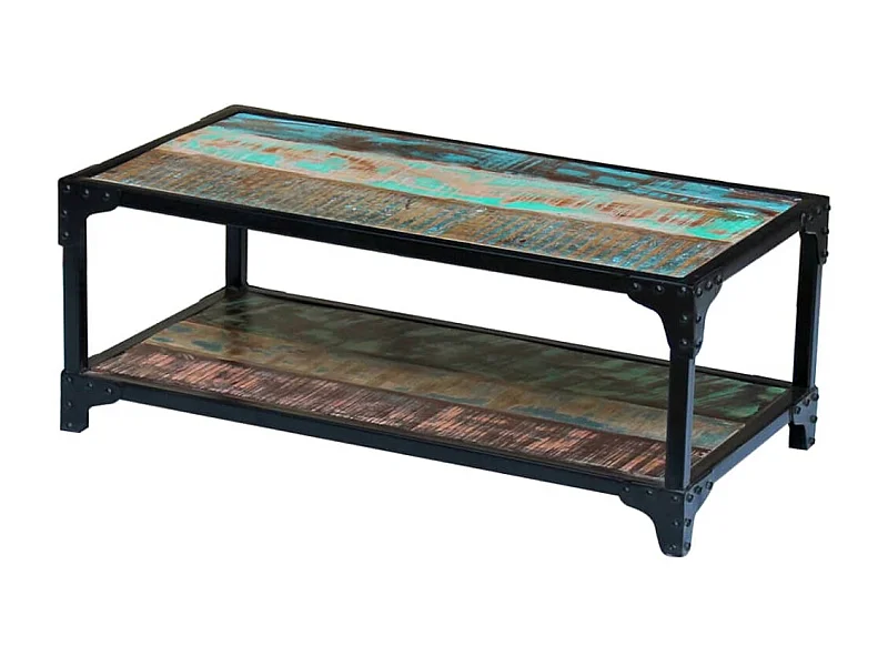 Table basse Bois de récupération massif FR84816